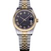Black Dial Gold Bezel